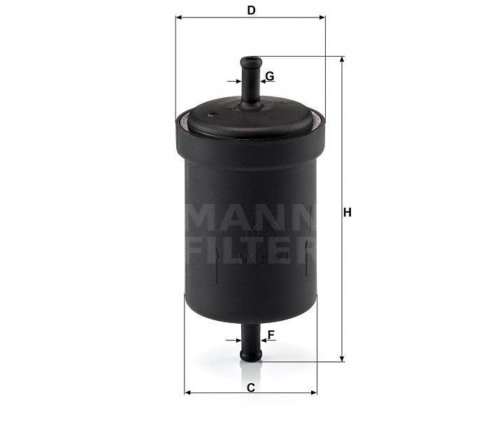 WK 613/1 fuel filter in-line