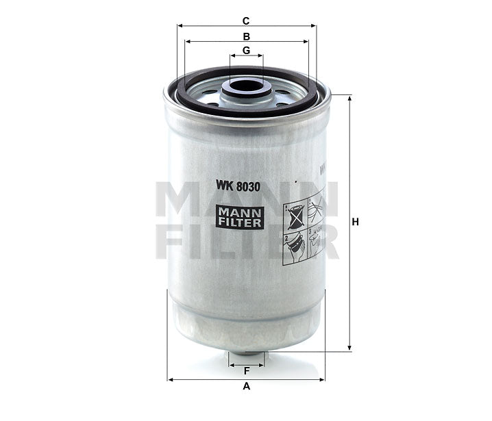 WK 8030 fuel filter