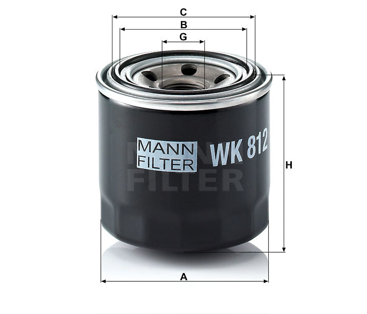 WK 812 fuel filter element