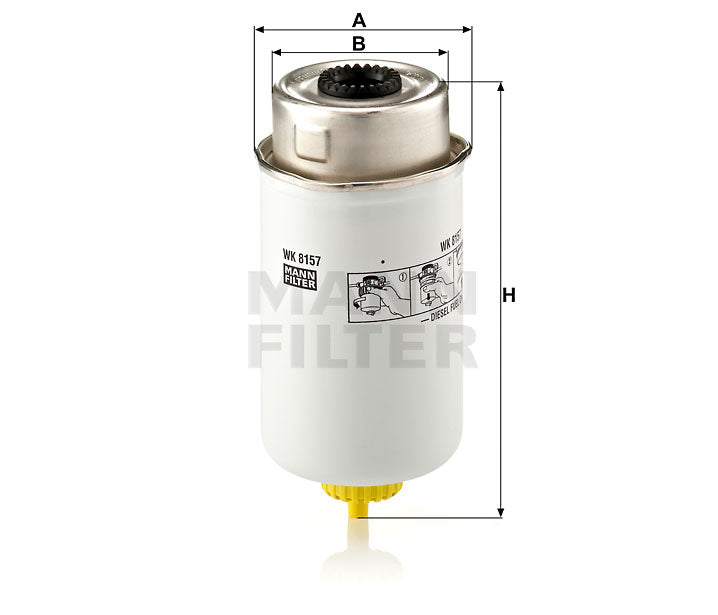WK 8157 fuel filter spin-on