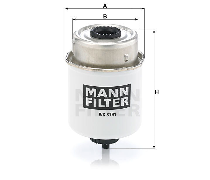 WK 8191 fuel filter spin-on