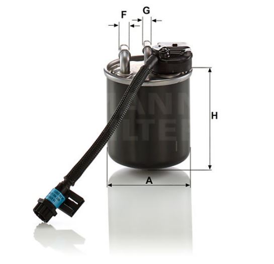 WK 820/23 fuel filter in-line