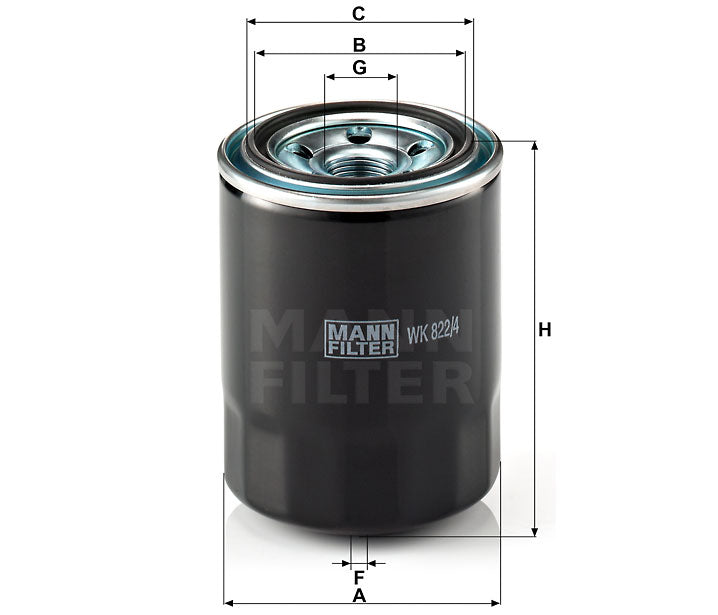 WK 822/4 fuel filter