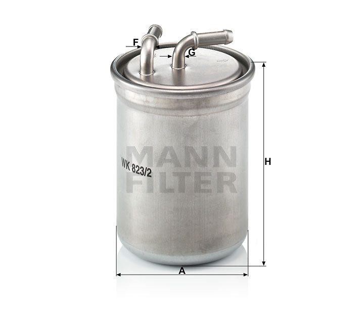 WK 823/2 fuel filter in-line
