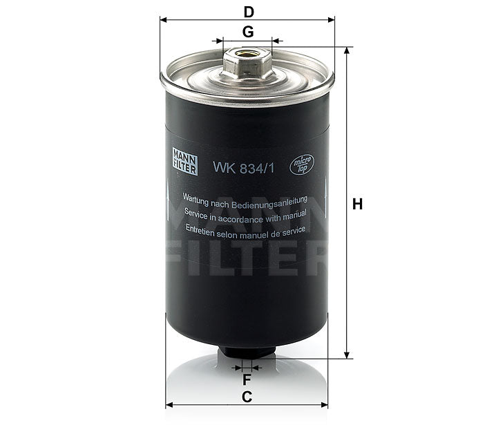 WK 834/1 fuel filter