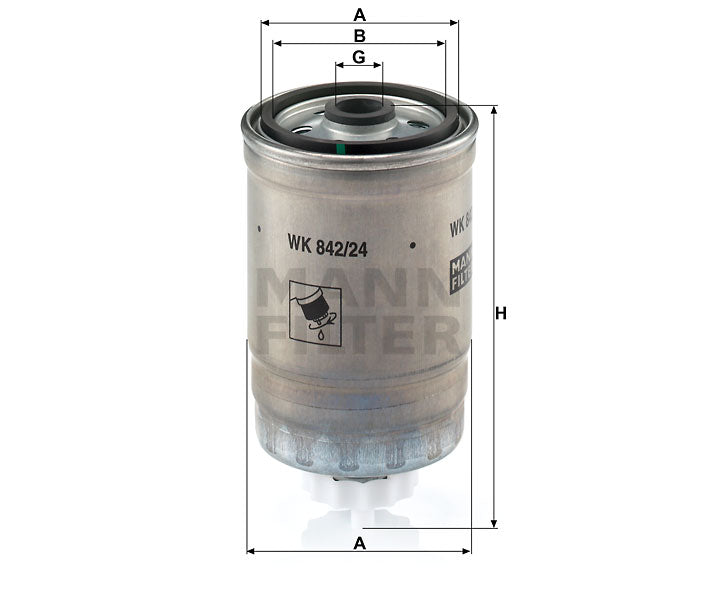 WK 842/24 fuel filter
