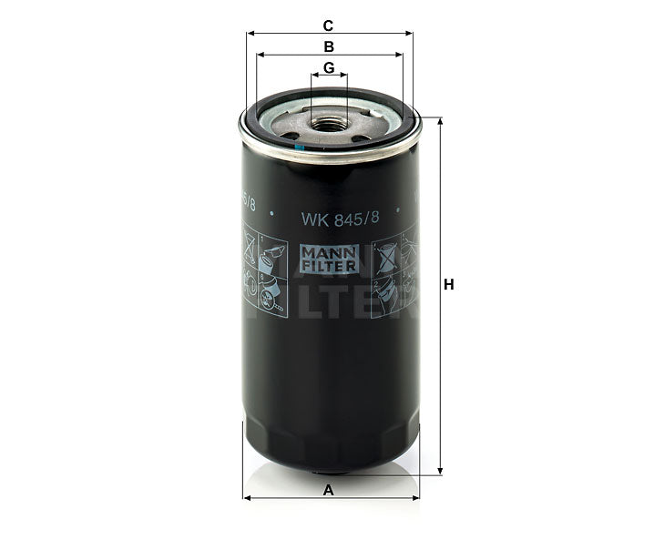 WK 845/8 fuel filter