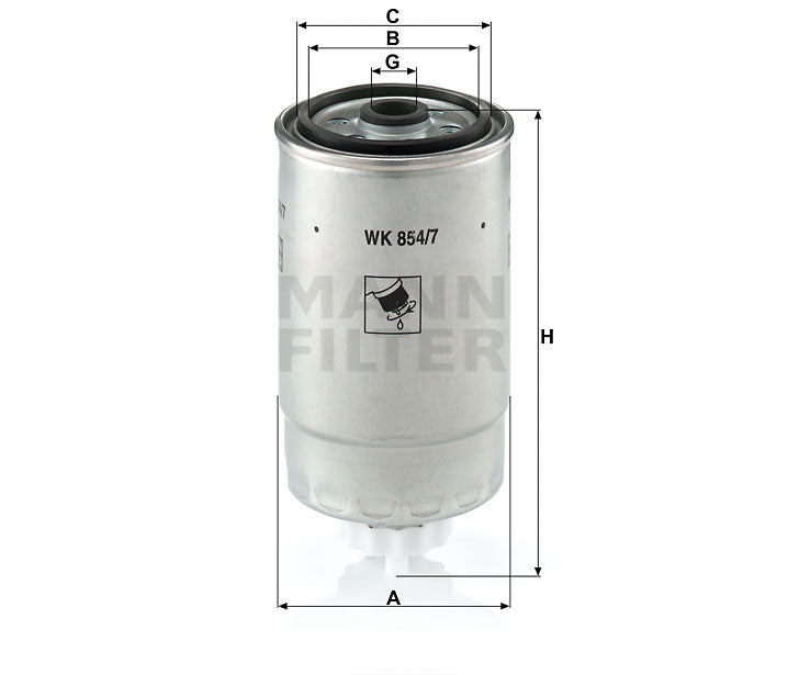 WK 854/7 fuel filter