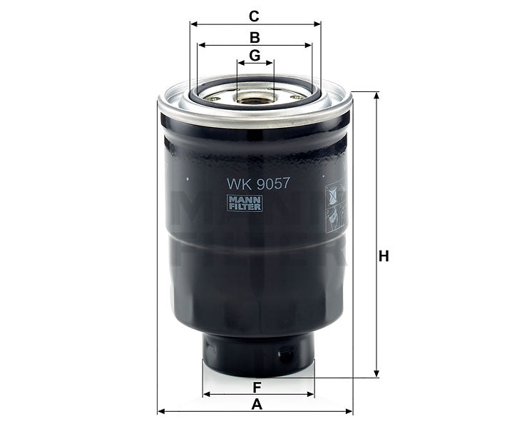 WK 9057 z fuel filter spin-on
