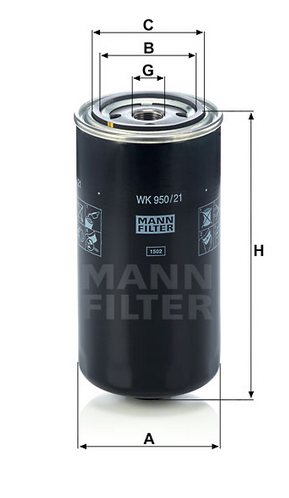 WK 950/21 fuel filter spin-on