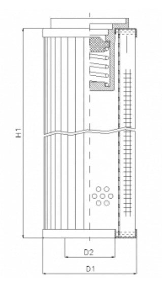 WP466 hydraulic filter element