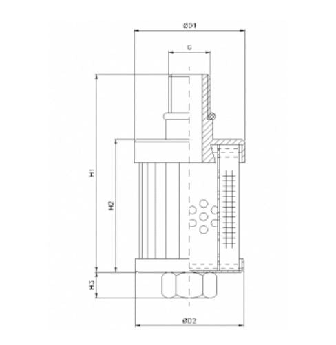 WP799 hydraulic filter element