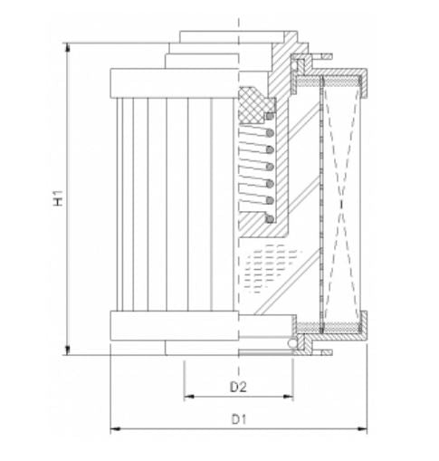 WP834 hydraulic filter element