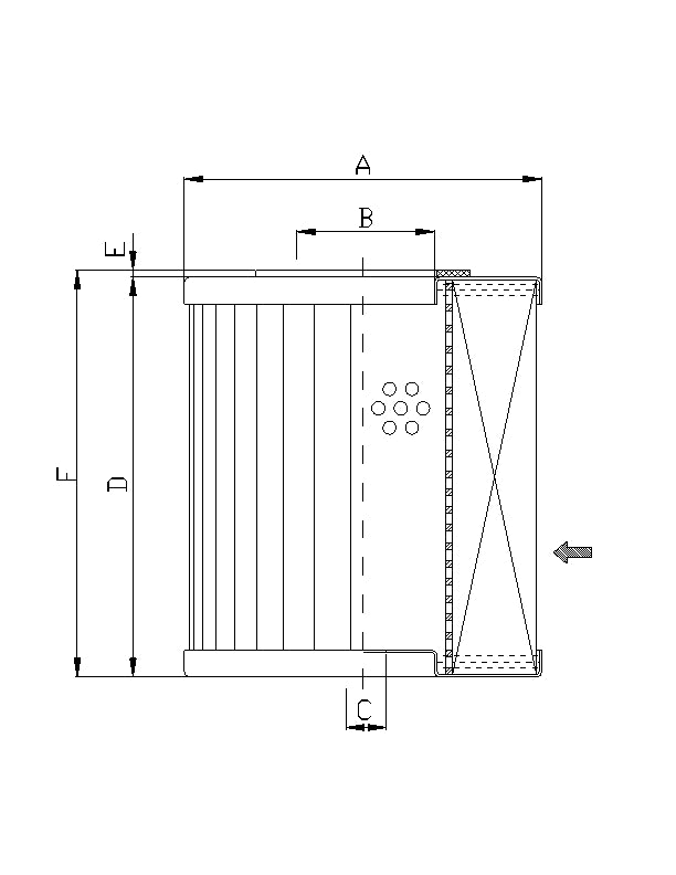 WT1216 hydraulic filter element