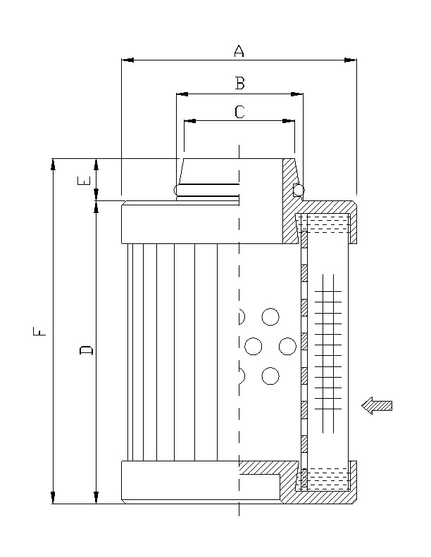 WT1219 hydraulic filter element