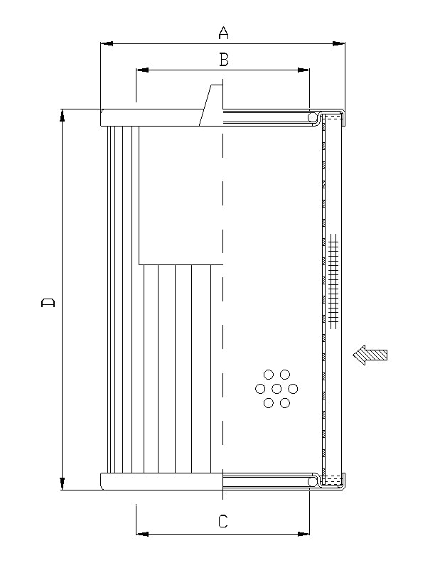 WT1278 hydraulic filter element