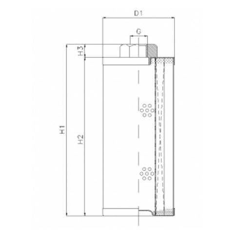 WT1468 hydraulic filter element