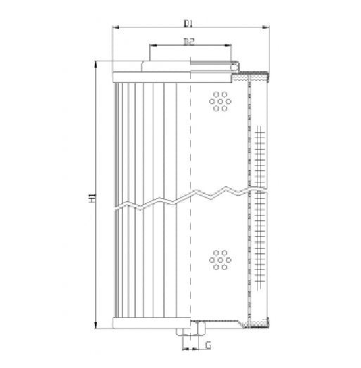 WT1470 hydraulic filter element