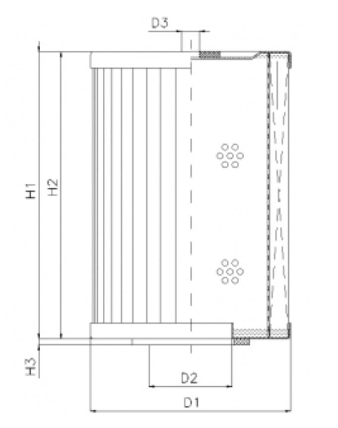 WT158 hydraulic filter element
