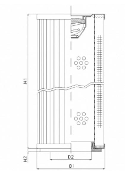 WT1852 hydraulic filter element