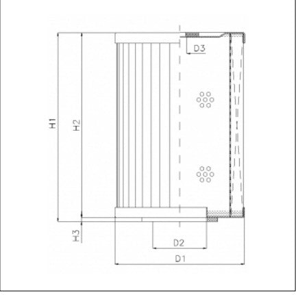 WT1987 hydraulic filter element