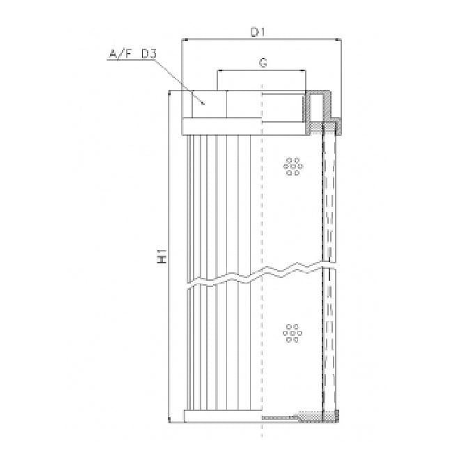 WT338 hydraulic filter element