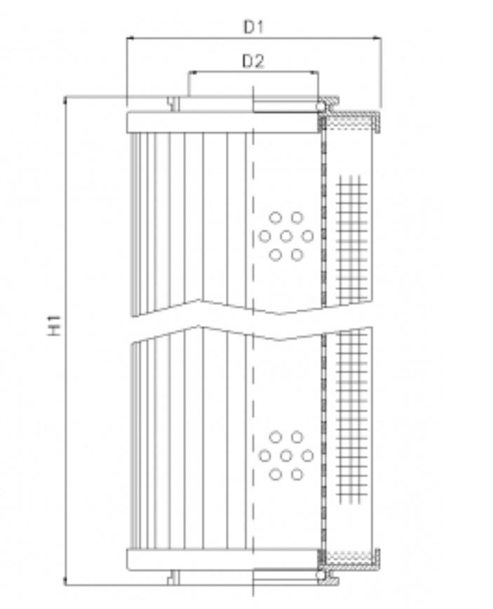 WX480 hydraulic filter element
