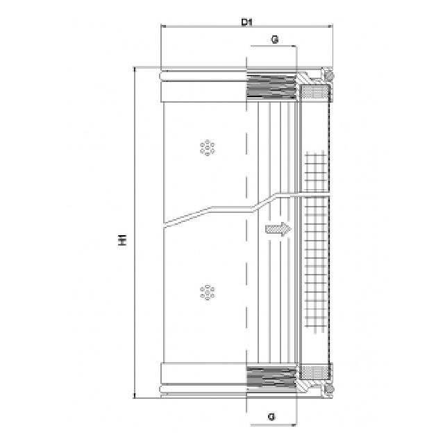 WX594 hydraulic filter element