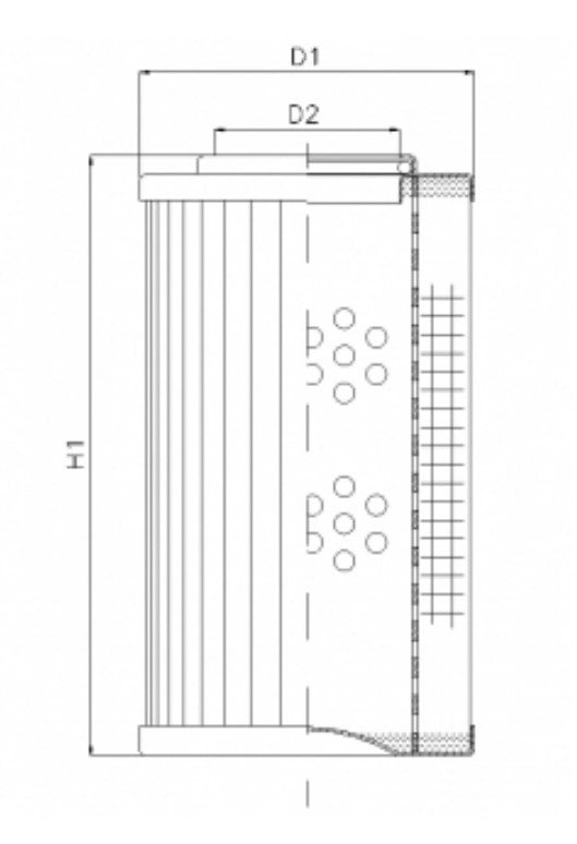 XD040T60AV hydraulic filter element