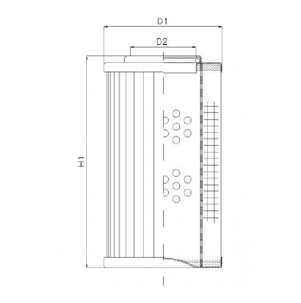 XD100T100AV hydraulic filter element