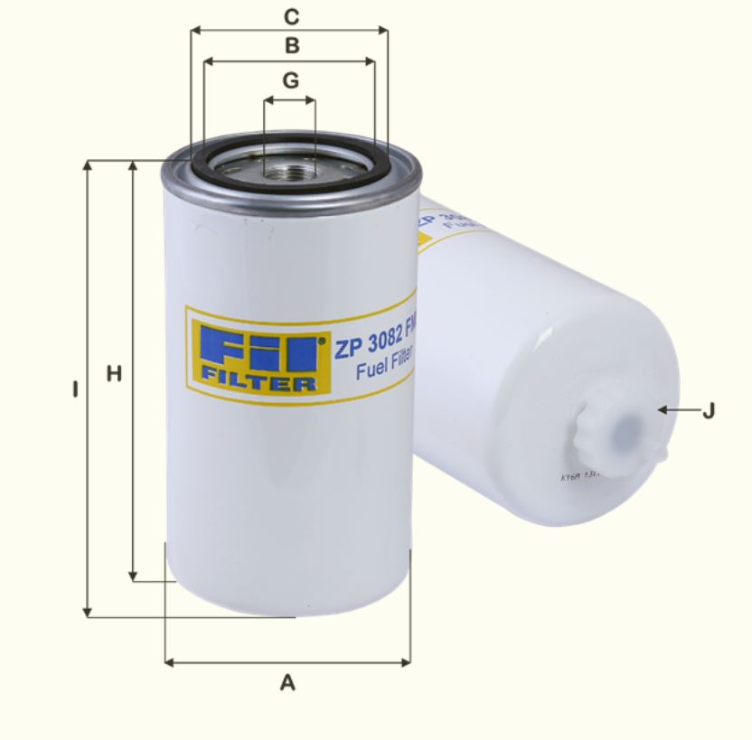 ZP3082FMB fuel filter spin-on