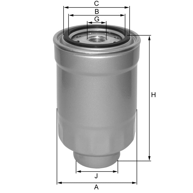 ZP3161F fuel filter spin-on