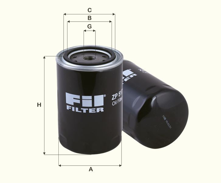 ZP517 oil filter spin-on