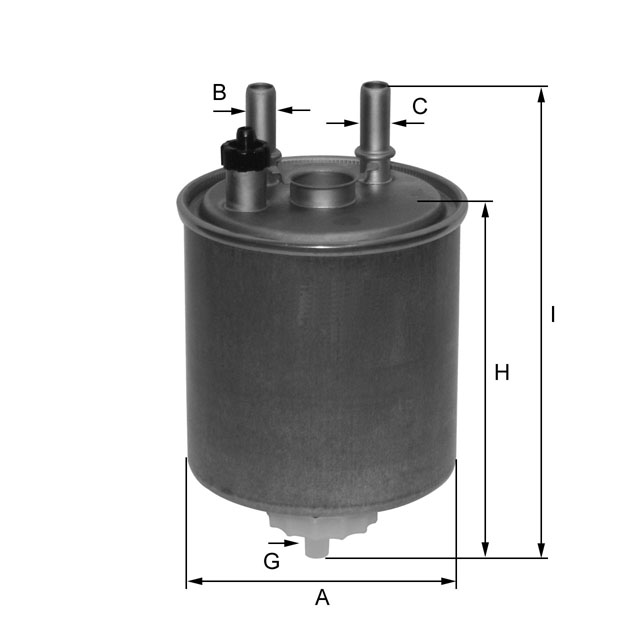 ZP8108FMBM fuel filter in-line