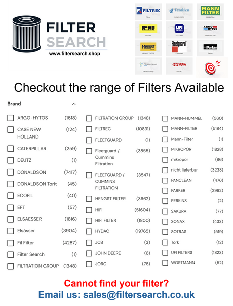 0,000's of Leading Brand Industrial Filters