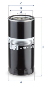 23.795.00 oil filter spin-on