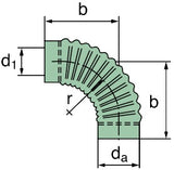 39 000 25 267 pipe elbow 90° (rubber)