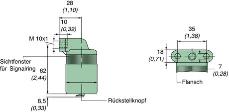 39 000 62 926 service indicator, 65 mbar