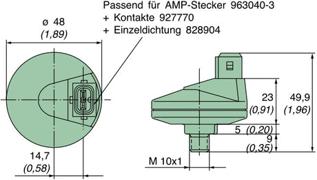 39 060 70 852 maintenance switch "NO" 60mbar