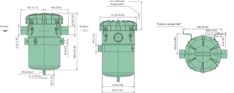 39 310 70 800 oil separator (ProVent 800)