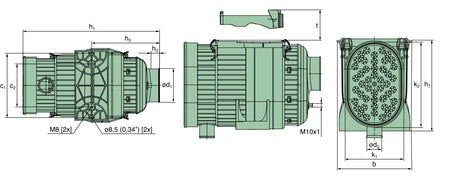 45 215 95 912 Iqoron-7 air filter (right bracket)