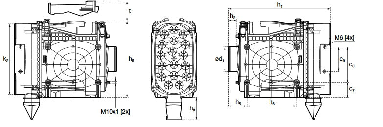 45 580 95 910 air filter (Iqoron-V 14 vertical SE)
