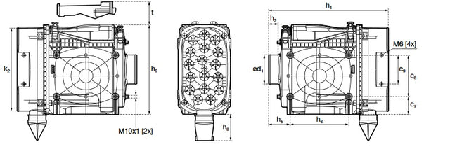 45 580 95 910 air filter (Iqoron-V 14 vertical SE)