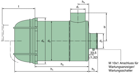 45 650 92 304 air filter (Piclon)