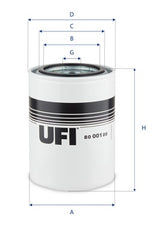 80.001.00 oil filter spin-on