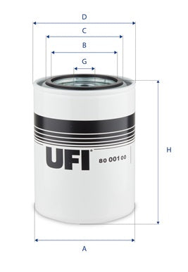 80.001.00 oil filter spin-on