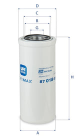 87.018.00 hydraulic filter spin-on