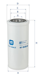 87.025.00 hydraulic filter spin-on