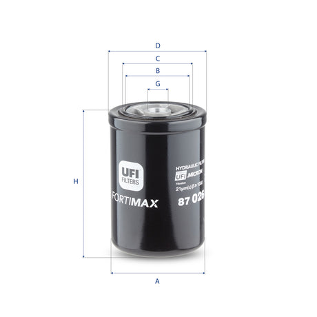 87.026.00 hydraulic filter spin-on