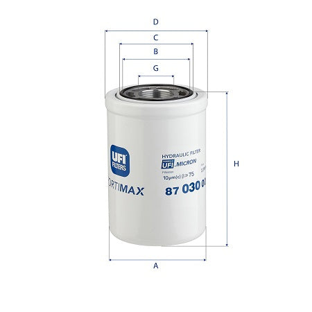 87.030.00 hydraulic filter element
